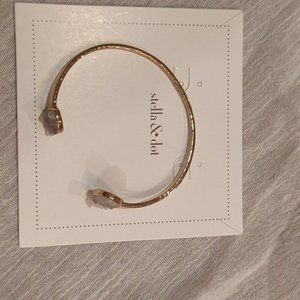 Stella and Dot Druzy Cuff Gold
